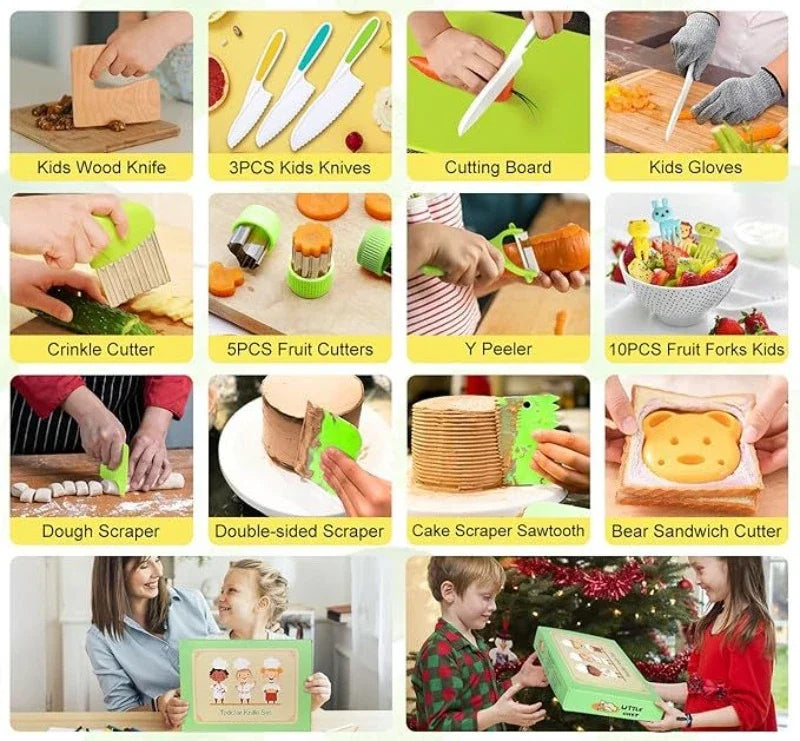 Child friendly cooking utensils
